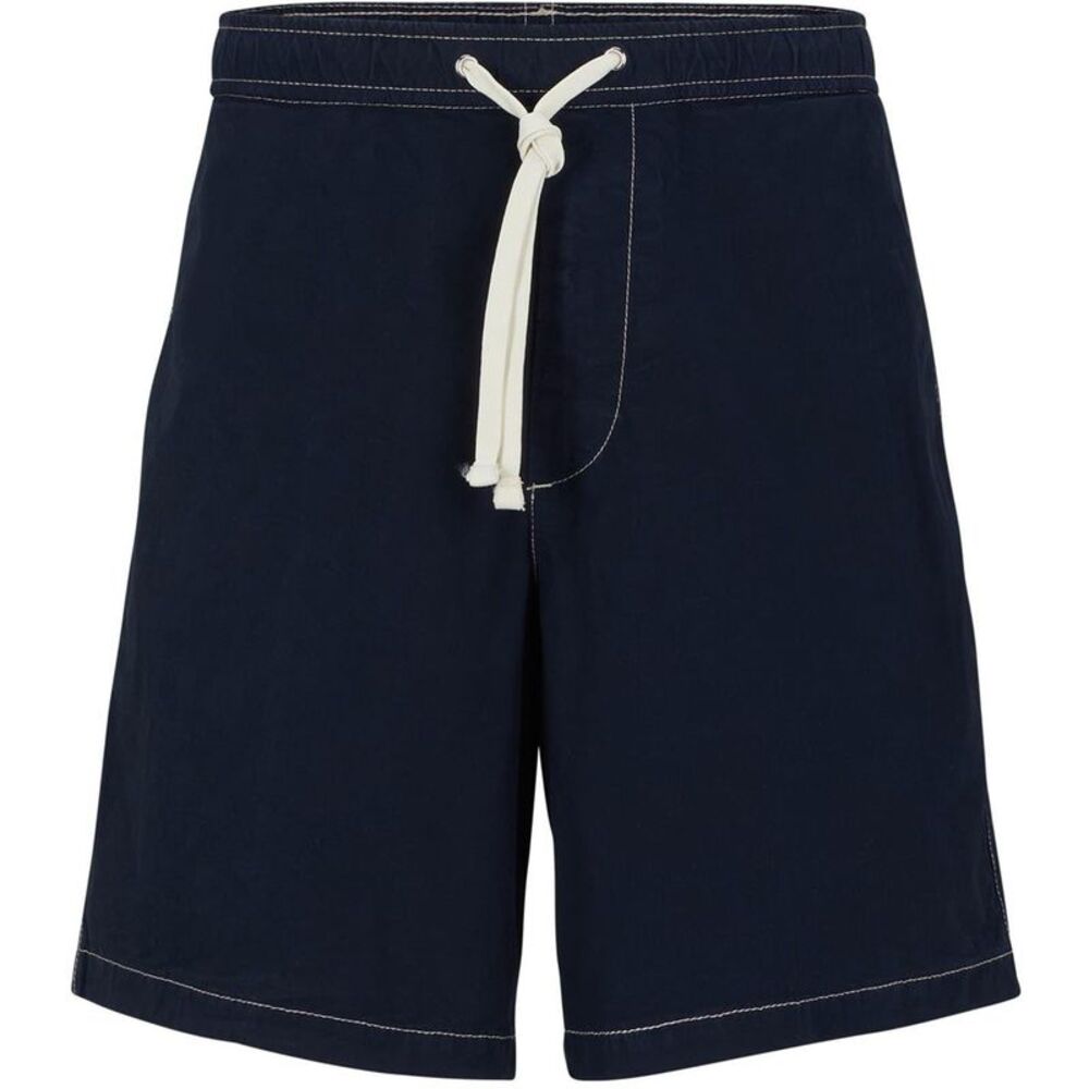 Boss Mens Karlos Cotton Casual Shorts / Dark Blue